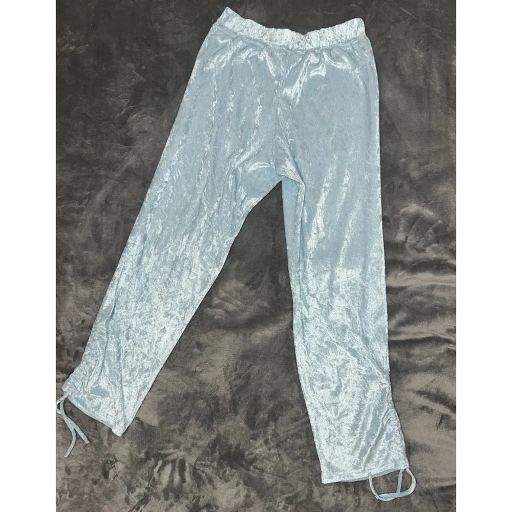 🩵 Vintage Y2K Star Velvet Sleep Pants